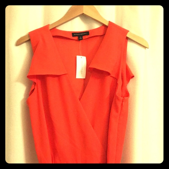 banana republic orange jumpsuit